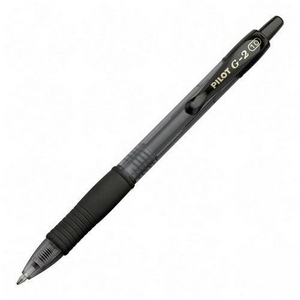 Pilot G2 gel ink pens - black - fine tip- box of 12