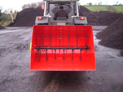 Self loading dung spreader muck spreader