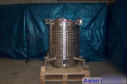 Used: feldmeier equipment reactor, 100 gallon, 316L sta