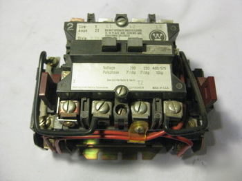 Westinghouse overload relay motor controller A200KICAC
