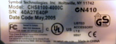 New symbol 4-slot charger CHS8100-4000C for PDT8100 