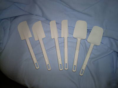 Rubbermaid commercial spatulas 3 styles, 6 pieces