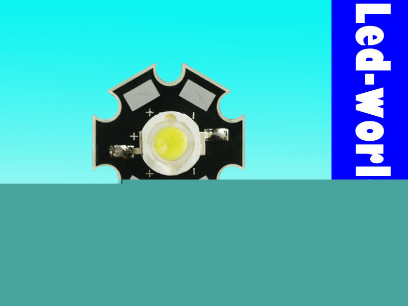 5X white high power star led lamp light 1 watt