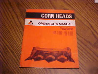 Allis-chalmers farm equipment operator's manuals lot 5