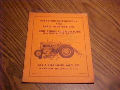 Allis-chalmers farm equipment operator's manuals lot 5