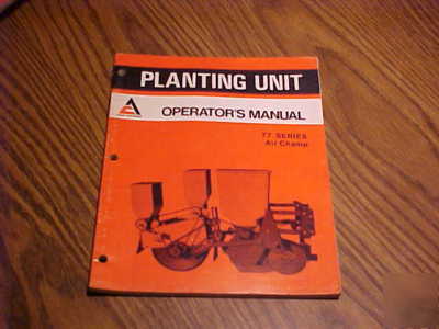 Allis-chalmers farm equipment operator's manuals lot 5