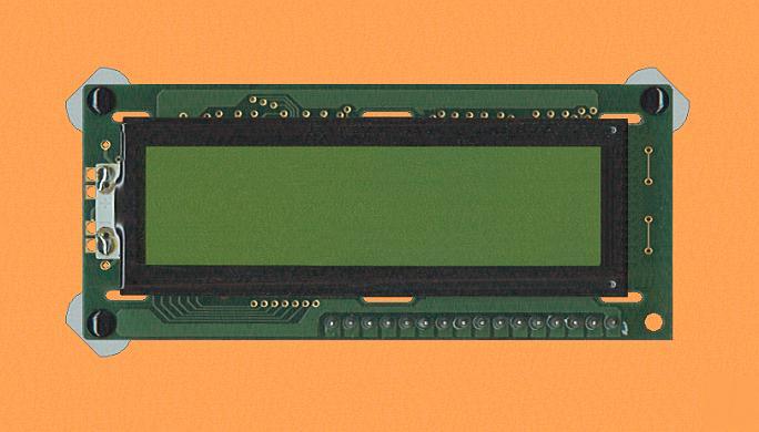 Lcd backlit display, 2 lines of 16 chars HD44780 style