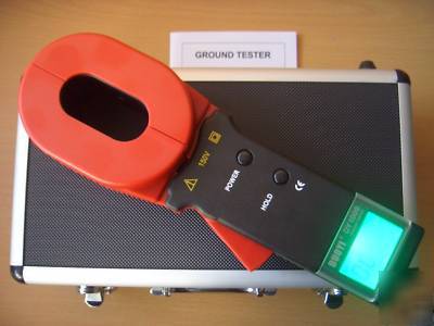 Pincer earth/ground resistance clamp-on meter/tester
