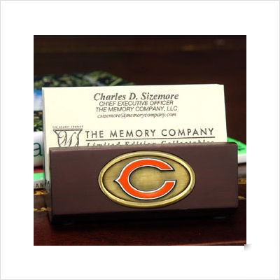 The memory company chicago bears business card holder