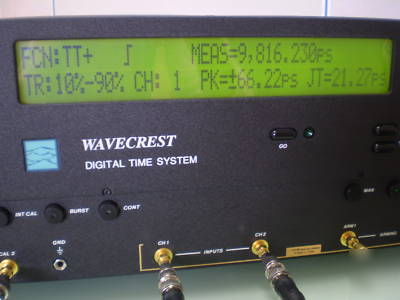 Wavecrest dts 2075-02 time analyzer system - tested