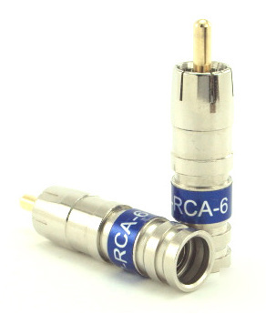 New rca RG6 compression connectors (qty=50) quality 