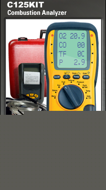 Uei C125KIT combustion analyzer kit w/printer