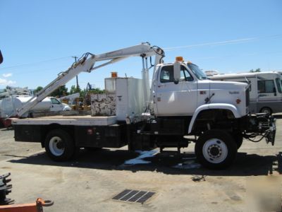 1987 gmc 4X4 knuckle boom truck~ crane truck ~ #6838