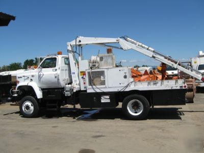 1987 gmc 4X4 knuckle boom truck~ crane truck ~ #6838