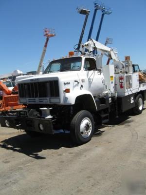 1987 gmc 4X4 knuckle boom truck~ crane truck ~ #6838