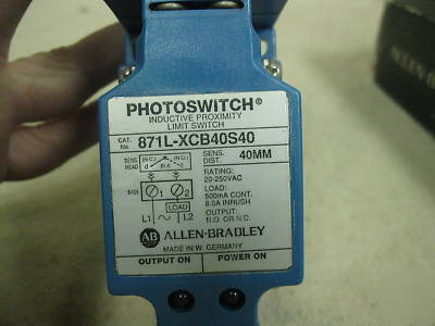 871L-XCB40S40 allen bradley inductive prox limit switch