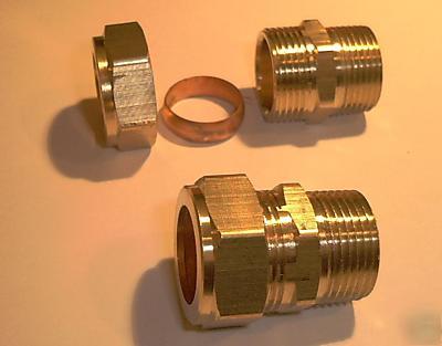 (8) compression fittings size 22MM od x 3/4