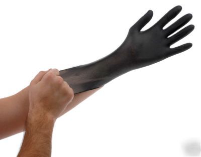 Black lightning nitrile gloves latex free xxl case 10