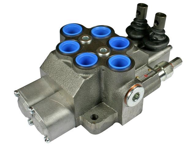 Bucher hydraulic 2 bank lever valve 100 l/min 3/4