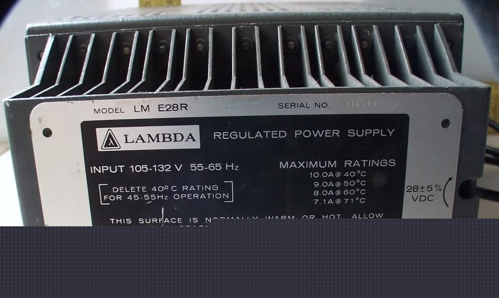 Lambda 28VDC 10.0A regulated power supply lm E28R