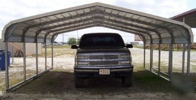 Metal carports, garages, barns and storage buildings