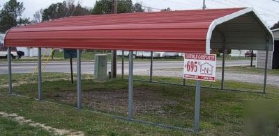 Metal carports, garages, barns and storage buildings