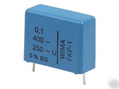0.1UF 400V 5% wima polypropylene audio capacitor x 10