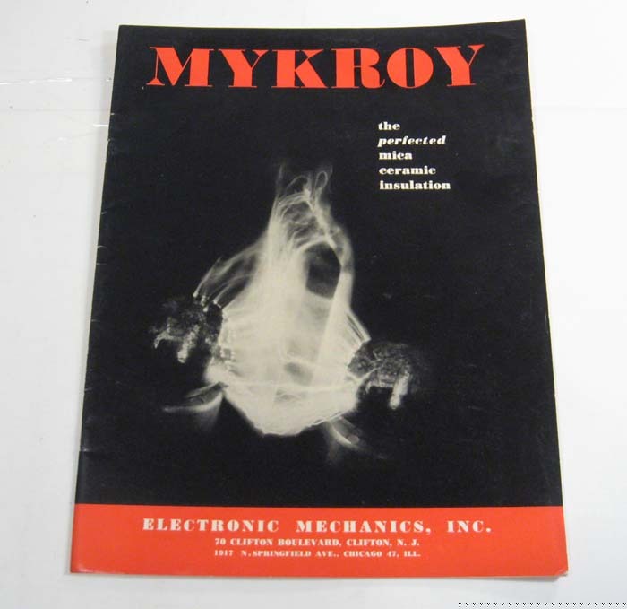 1946 mykroy electronic mechanics mica ceramic insulatio