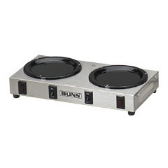 Bunn 2 station warmer plate stainless steel matte blac