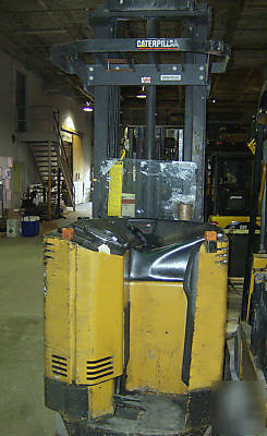 Cat forklift #6283 electric rider reach 4000# cap, s/s