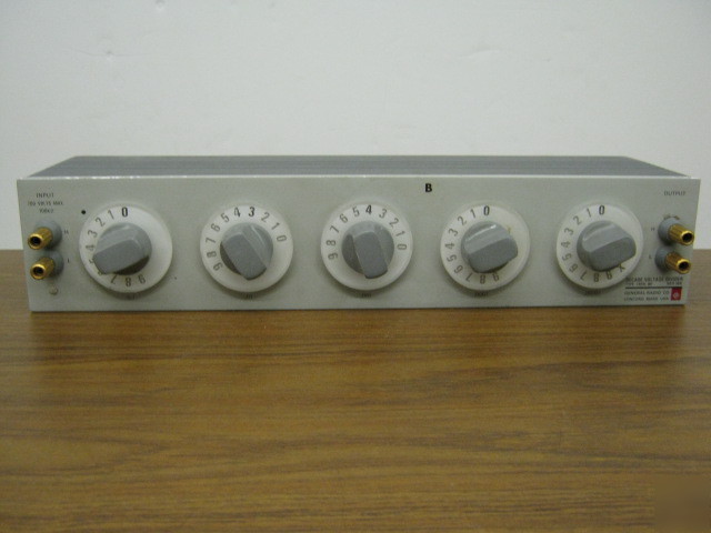 General radio g-r 1455BH decade volt divider