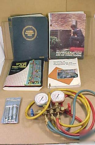 Hvac air conditioning refrigeration books tools gauges