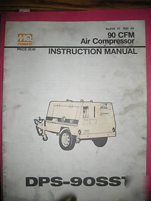 Mq 90 cfm air compressor instruction manual dps-90SST