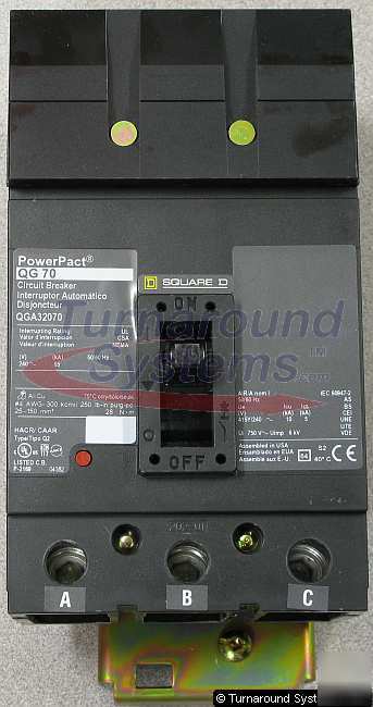 New square d QGA32070 circuit breaker, 70 amp, 