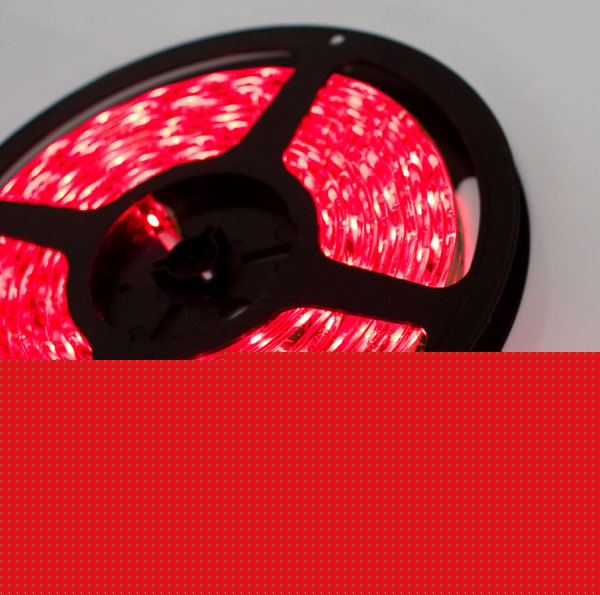 Red led ribbon strip 200 inches roll with power supply