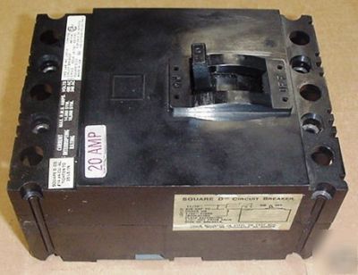 Square d molded case circuit breaker FAL34020 20AMP 
