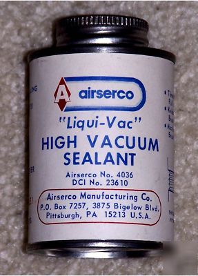 New airserco liqui-vac vacuum sealant 4036 4OZ hvac 
