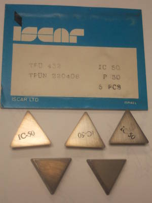 New iscar tpu 432 P30 ic 50 carbide inserts lot of 5 