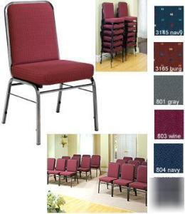 Ofm 300-sv comfort foam padded stackable stack chair
