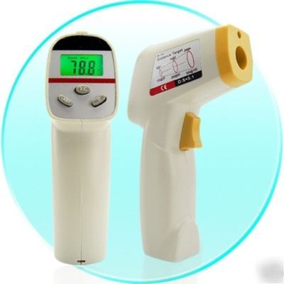 Pistol grip temp digital infrared ir test thermometer