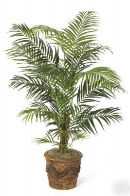 Silk palm tree artificial big designer lot flower plant