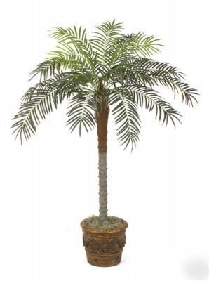 Silk palm tree artificial big designer lot flower plant