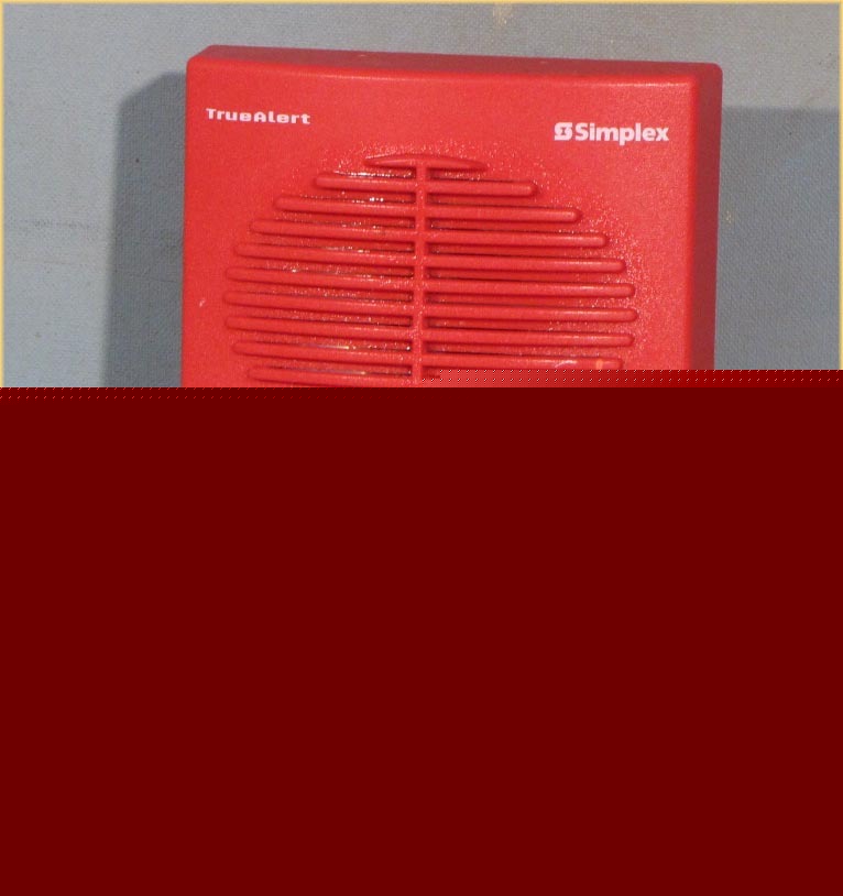 Simplex truealert 4903-9350 ceiling s/v speaker strobe