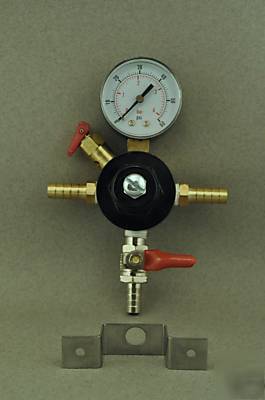  CO2 secondary pass through regulator homebrew keezer