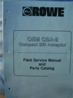 Rowe,oem cba-2 bill validator vending repair manual