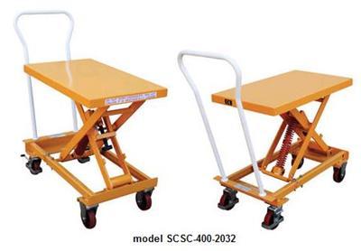 Vestil self-elevating lift carts scsc-400-2032