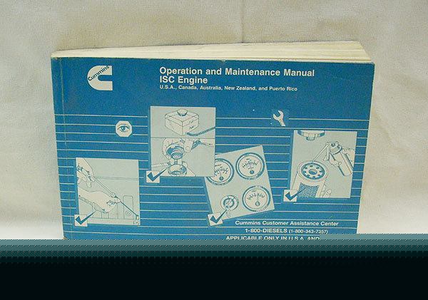 Cummins isc engine operation & maintenance manual guide