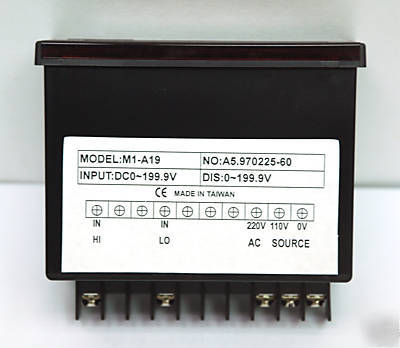 1 pc 3 1/2 digit led dc 199.9V panel meter M1-A19 