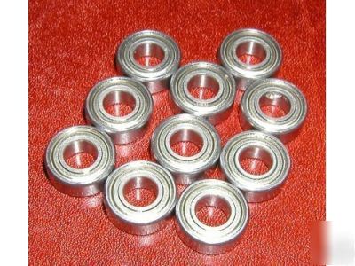 10 flanged ball bearings 4X8X3 mm 4X8 w/flange 4MM/8MM