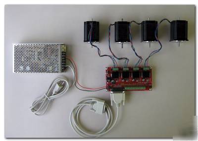 Diy - complete cnc motor kit 4 axis board nema 23